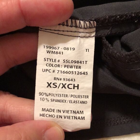 ScrubStar XS Charcoal Gray Performance Scrub Top - Picture 10 of 11